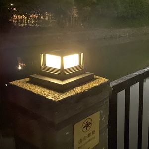 Lampes solaires à LED modernes très vendues, indice de protection IP65, CRI 95 élevé, en verre, pour <span class=keywords><strong>terrasse</strong></span> extérieure, clôture, jardin, poteaux en <span class=keywords><strong>bois</strong></span> - Product Image 4