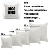 Cadeaux publicitaires pas cher prix personnalisé sublimation impression oreiller coussin gros canapé coussin taie d'oreiller
