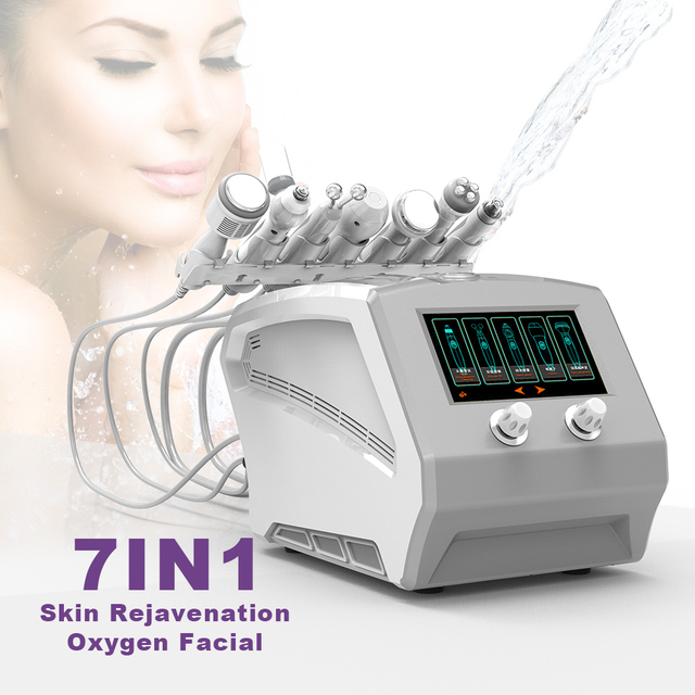 Portable 7 in 1Mirco Hydro Dermabrasion Oxygen Facial Jet Peel Hydra Microdermabrasion Machine