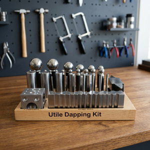 Support de perçage pour bijoux en fer, forme irrégulière, 12 trous, SUNTOOLS/STIPL, pour kit de fabrication de bijoux DIY - Product Image 5