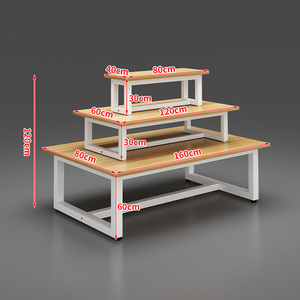 Étagère de présentation promotionnelle empilable pour supermarché, vente directe d'usine, stock stable, pour chaussures et snacks - Product Image 3