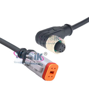 موصل M12 2 <span class=keywords><strong>3</strong></span> 4 5 8 دبابيس إلى Deutsch DT Overmolded للبحرية - Product Image 2