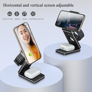 Chargeur sans fil magnétique pliable 3-en-1 15W, portable et réglable à 180° ° Compatible avec iPhone 15, 14, 13 - Product Image 4