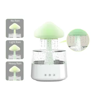 Night Light Aromatherapy Essential Oil Diffuser 7 Colors Desktop Diffuser with Water Sound Clouding Air Humidifier