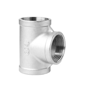 Adaptador en T de Acero Inoxidable SS304 de 150 psi y 1-1/4 Pulgadas, Hembra/Macho NPT BSP, con Conector Roscado de Tres Vías - Product Image 4