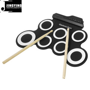 Batería Electrónica Portátil Enrollable de Silicona 2023, Tamaño Compacto, Pad de Batería USB, Kit de Batería Digital de 7 Pads con <span class=keywords><strong>Baquetas</strong></span> y Pedales - Product Image 6