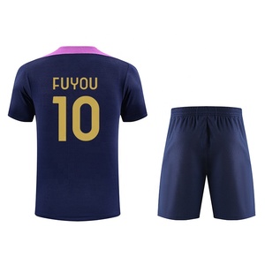 FUYOU 25-26 Setelan Latihan Klub Kostum Sepak Bola Kustom Setelan Olahraga Pria Lengan Pendek Cepat Kering 100% Katun - Product Image 2
