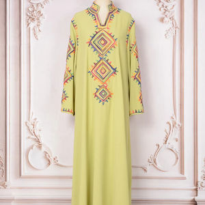 Moyen-Orient islamique dame Robe personnalisé Abaya fabricant broderie nouveau tempérament Robe Kaffiyeh Abaya - Product Image 1