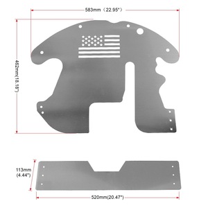 Plaque de protection pour Toyota Prius 583 mm x 462 mm en acier, protection du moteur, modèle 10-15, argent - Product Image 1