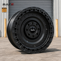 Jantes en alliage forgé uniques 17x9 18x9 pouces 6x120 finition noire polie à lèvre profonde concave pour camion 4x4 tout-terrain GMC Acadia