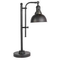 Lampe de bureau industrielle vintage, hauteur réglable, tête pivotante, lampe de table en fer, ampoule LED E26 incluse pour bureau, chambre, café