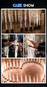 Máquina de Chispas Frías de 350W, Control Remoto Inalámbrico de 2.4G, Batería de Litio de 25.9V/5.2AH, Carcasa Metálica - Product Image 4