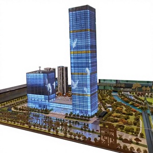 Modello <span class=keywords><strong>Immobiliare</strong></span> per Pianificazione Urbana, Edifici Emblematici, Parco Industriale, Reparto Vendite, Personalizzazione di Mockup di Grattacieli - Product Image 1