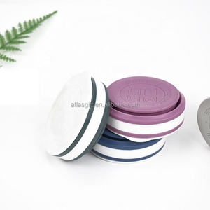Tasses à café en silicone personnalisables, mignonnes et créatives, bouteille d'eau sport pliable souple, isotherme chaude/froide, grande taille, rouge - Product Image 3