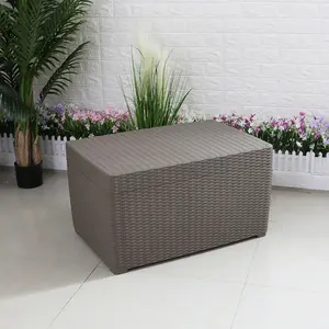 Outdoor Furniture 5 Seat Wicker Rattan Sofa Garden Set With Storage Table