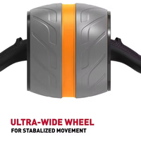 Rouleau Abdominal TUDEEN Portable, Appareil d'Entraînement Musculaire ABS+Acier pour la Maison, l'Appartement et l'Entraînement Quotidien