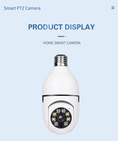 Maison intelligente sans fil Wifi caméra IP 360 degrés ampoule caméra de Surveillance cctv 1080P PTZ caméra vidéo panoramique