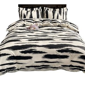 Juego <span class=keywords><strong>de</strong></span> Ropa <span class=keywords><strong>de</strong></span> <span class=keywords><strong>Cama</strong></span> Nórdica Estilo INS, Liso Teñido, 200 Hilos, 100% Algodón, Transpirable, Duradero, Simple, <span class=keywords><strong>para</strong></span> Todas las Temporadas, Tres Piezas, <span class=keywords><strong>Funda</strong></span> Nórdica - Product Image 5