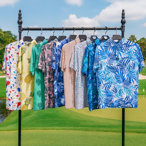 Chemises de golf polo décontractées de haute qualité OEM, 88% polyester, 12% élasthanne, pour hommes, logo personnalisé brodé - Product Image 1