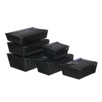 Boîte d'emballage alimentaire en carton couché jetable écologique, personnalisée, pour restaurant, à emporter, déjeuner, impression quadricolore