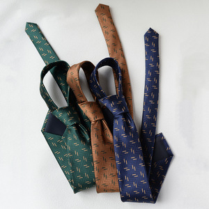 Corbata de Poliéster con Patrón Geométrico de 8 cm, Jacquard, Formal, para Boda, Novio, Negocios - Product Image 3