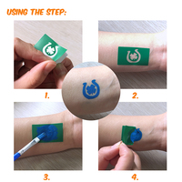 Modèles personnalisés visage corps peinture pochoirs adhésifs non toxiques PVC gaufrage pochoirs de tatouage temporaire tatouage pour les enfants