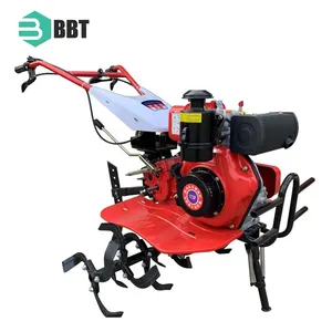 10Hp 2Wd Diesel Powered Spring Cultivator Rotary Farm Cultivators Ridge Making Machine Mini Tractor For Cultivation