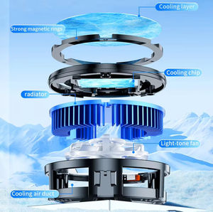 Refroidisseur de téléphone portable à semi-conducteur aspiration magnétique refroidissement de téléphone portable artefact jeu refroidisseur de refroidissement - Product Image 3