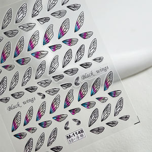 Calcomanías de <span class=keywords><strong>Uñas</strong></span> con Alas de Mariposa en Relieve 3D, Autoadhesivas, para Decoración de <span class=keywords><strong>Uñas</strong></span>, Venta Caliente 2026 - Product Image 2