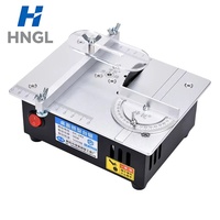 Gergaji Meja Mini 96W Pisau 2 Inci Mesin Pemotong Model PCB DIY Desktop Tinggi Dapat Disesuaikan 9000RPM