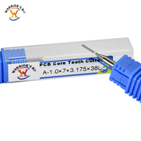Support OEM/ODM personnalisé, fraises CNC en carbure monobloc de haute précision à queue de 6mm, 8mm, 10mm, à dents en forme de maïs, pour PCB composite