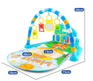 Tapis d'éveil musical pour bébé avec <span class=keywords><strong>piano</strong></span> à pédales, jouet pour nouveau-né, tapis <span class=keywords><strong>de</strong></span> jeu pour bébé, tapis <span class=keywords><strong>de</strong></span> jeu pour bébé pour le temps sur le ventre, tapis <span class=keywords><strong>de</strong></span> jeu pour bébé pour enfants - Product Image 6