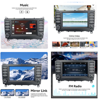 Autoradio LELV 7 pouces avec système Linux pour Mercedes Benz (Classe CLK) Écran partagé Stéréo Navigation Android Auto Lecteur vidéo
