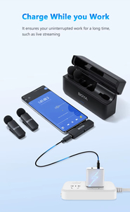 BOYA BY-V4U enregistrement vidéo Vlog diffusion en direct micro à pince compact sans fil Lavalier revers <span class=keywords><strong>Microphone</strong></span> revers micro pour Smartphones - Product Image 5