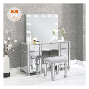 green emerald velvet dress Silver Modern Dressing Table | Dressing Tables main image 1