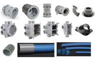 Gaine de câble électrique non métallique en PVC de 1/2 pouce, résistante à la combustion, certifiée ETL CETL, tube flexible corrugué pour