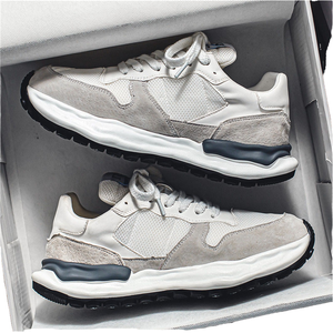 Chaussures de sport respirantes en maille pour hommes, pointures 39-44, décontractées et tendance, avec fermeture à lacets, semelle intérieure en PU et style peep toe - Product Image 4