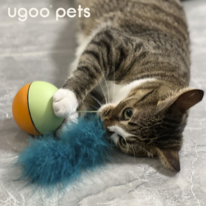 Thiết kế mới nóng bán Trung Quốc Thiết kế bán buôn mèo lăn bóng tự di chuyển con mèo con cho chơi trong nhà phụ kiện - Product Image 4