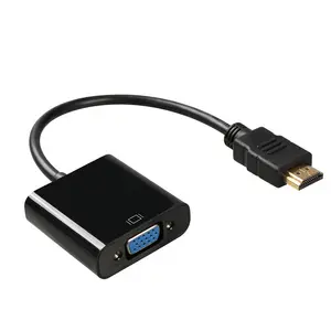 Factory Direct OEM HDMI zu VGA Kabel Stecker-Buchse HDCP 1.2 Video Converter 1080 p60hz HDMI zu VGA Adapter für HDTV PC Monitor