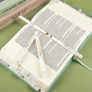 Resaltador Dos en Uno Puntas Punta de cincel y Punta de delineador fino Juego amarillo Marcador a base de agua Sin sangrado Resaltador DE LA Biblia - Product Image 4