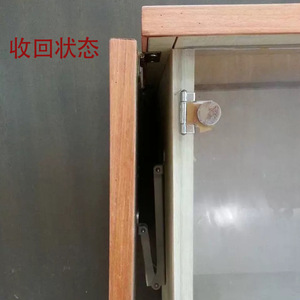 Hinge Tabletop Support 255mm 302mm 176mm Iron Folding <b>Bracket</b> Furniture Hardware Durable - Product Image 2