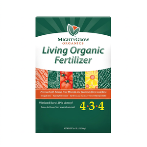 ปุ๋ยอินทรีย์ MightyGrow Organics Living Organic Fertilizer 4-3-4 แบบซองตั้งได้ ย่อยสลายได้ทางชีวภาพ บรรจุในถุงเคลือบ - Product Image 1