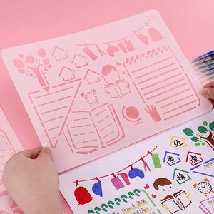 Tenwin — pochoirs pliables et réutilisables pour enfants, 8084-A4, pour dessin, bricolage, modèle de <span class=keywords><strong>peinture</strong></span>, aérographe artisanal, nouveau, 2020 - Product Image 4