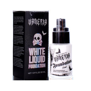 Fond de Teint Liquide Blanc Haute Couvrance 30ml Longue Tenue pour <span class=keywords><strong>Maquillage</strong></span> <span class=keywords><strong>Halloween</strong></span>, Clown <span class=keywords><strong>Gothique</strong></span>, Scène et Cinéma - Product Image 1