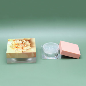 Rỗng Sang Trọng <span class=keywords><strong>15Ml</strong></span> 30Ml 50Ml Dung Lượng Nước Phẳng Vuông Nhựa Lỏng Bột Lọ - Product Image 6