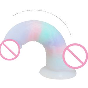 Meistverkaufte <span class=keywords><strong>7</strong></span> Zoll Doppelschichtige Weiche Medizinische Silikon Realistische Dildos für Frauen - Product Image 3