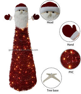 Árbol de Navidad de PVC Rojo de 6 Pies con Diseño Innovador, Decoración Navideña Artificial de Alta Calidad y Ecológica para Interiores, Fácil de Montar - Product Image 4