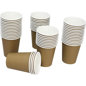 Custom Logo Craft Paper 6oz/8oz/12oz/16oz Double Wall Recyclable <b>Disposable</b> Coffee <b>Cups</b> with Lid - Product Image 1