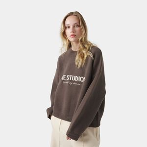 Cardigan in Maglia Jacquard con Scritta <span class=keywords><strong>EME</strong></span>, Stile Europeo e Americano, Autunno-Inverno, Pullover Oversize per Uomo e Donna - Product Image 5