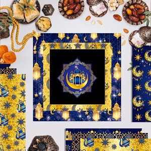 Huancai kertas Scrapbook pola Ramadan Mubarak kertas kerajinan DIY dua sisi untuk hadiah pembungkus foto Album perlengkapan pesta Lebaran - Product Image 6